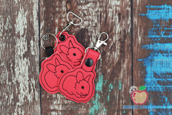 Dwarf Rabbit in the Hoop Keyfob Review for Craft Fairs