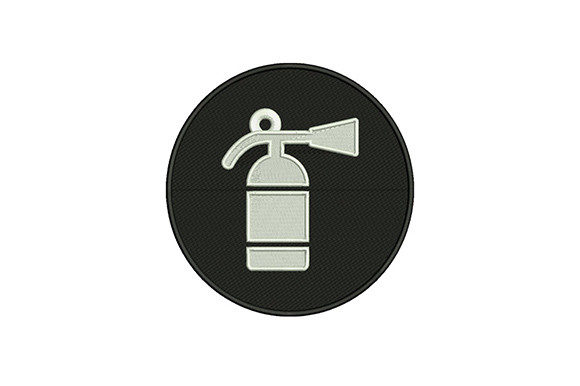 Fire Extinguisher Icon: A Bold Safety Motif for Boutique Apparel