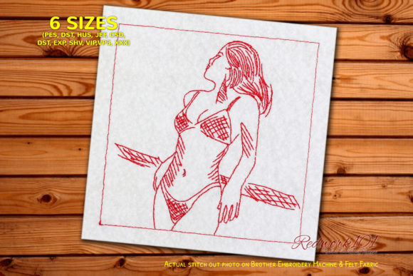 Hot Girl Line Art: A Bold Redwork Review for Holiday Makers