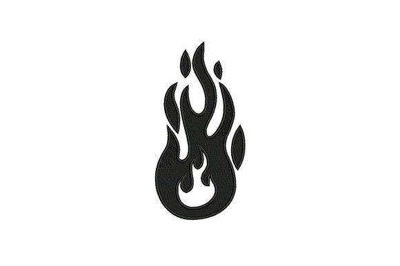 Napalm Campfire: A Bold Embroidery Design for Etsy Sellers